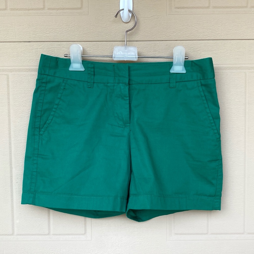J.Crew Green Chino Shorts